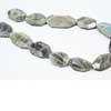 Natural Blue Flash Labradorite Faceted Uneven Flat Nugget Beads Strand Length is 14 Inches & Sizes from 22mm to 31mm approx. 